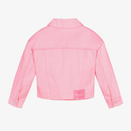 Billieblush-Girls Sparkly Rose Denim Jacket | Childrensalon Outlet