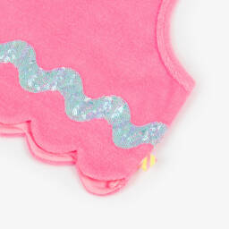 Billieblush-Girls Towelling Sequinned Pink Crop Top | Childrensalon Outlet