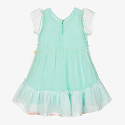 Billieblush-فستان أطفال بناتي تول لون أزرق تركواز | Childrensalon Outlet