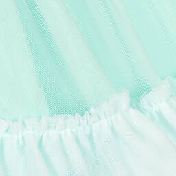 Billieblush-فستان أطفال بناتي تول لون أزرق تركواز | Childrensalon Outlet