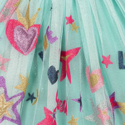 Billieblush-تنورة توتو تول لون أزرق تركواز | Childrensalon Outlet