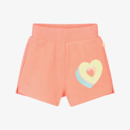 Billieblush-Girls Vibrant Coral Cotton Shorts | Childrensalon Outlet