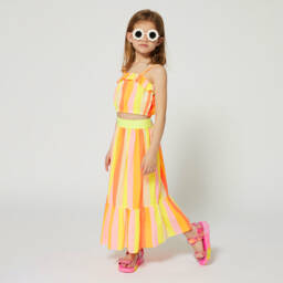 Billieblush-Girls Vibrant Stripe Maxi Skirt | Childrensalon Outlet