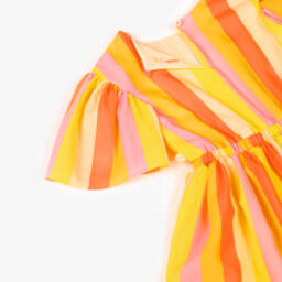 Billieblush-Girls Vibrant Striped Crêpe Frock | Childrensalon Outlet