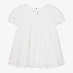 Billieblush-Girls White Cotton Butterfly Dress | Childrensalon Outlet