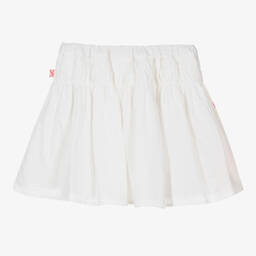Billieblush-Girls White Cotton Butterfly Skirt | Childrensalon Outlet