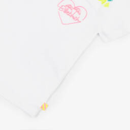 Billieblush-Футболка из белого хлопка с вышивкой для девочек | Childrensalon Outlet
