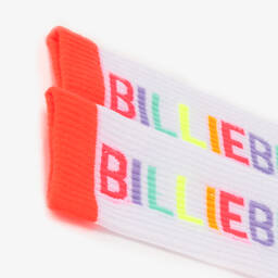 بيلي بلاش-جوارب طويلة مزيج قطن محبوك لون أبيض للبنات | Childrensalon Outlet