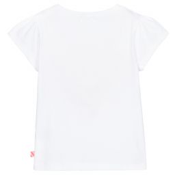 Billieblush-Белая хлопковая футболка для девочек | Childrensalon Outlet