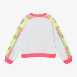 Billieblush-Girls White & Crochet Detail Cardigan | Childrensalon Outlet