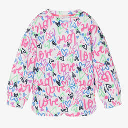 Billieblush-Girls White Graffiti Tracksuit | Childrensalon Outlet