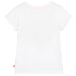 Billieblush-Girls White Icon T-Shirt | Childrensalon Outlet