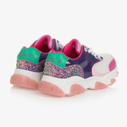 Billieblush-Girls White Multicoloured Chunky Trainers | Childrensalon Outlet