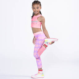 Billieblush-Girls White & Pink Glitter Trainers | Childrensalon Outlet