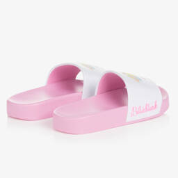 Billieblush-Бело-розовые шлепанцы Looney Tunes | Childrensalon Outlet