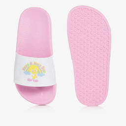 Billieblush-Бело-розовые шлепанцы Looney Tunes | Childrensalon Outlet