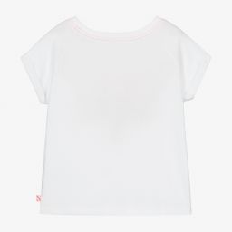 Billieblush-Girls White Seashells T-Shirt | Childrensalon Outlet