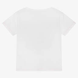 Billieblush-Girls White Sequin Butterfly T-Shirt | Childrensalon Outlet