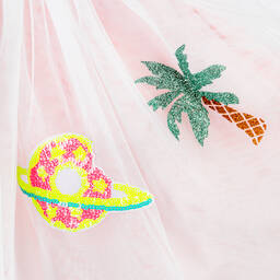 Billieblush-Girls White Sequin & Glitter Tulle Skirt | Childrensalon Outlet