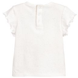 Billieblush-Girls White T-Shirt | Childrensalon Outlet