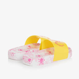 Billieblush-Желтые шлепанцы с принтом Disney для девочек | Childrensalon Outlet