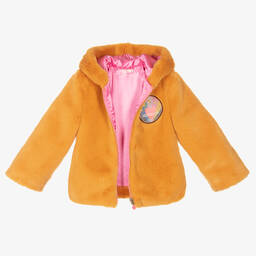 Billieblush-Желтая куртка из искусственного меха для девочек | Childrensalon Outlet