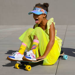 Billieblush-Girls Yellow Frilled Tulle Dress | Childrensalon Outlet