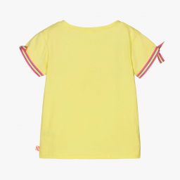 Billieblush-Girls Yellow Heart T-Shirt | Childrensalon Outlet