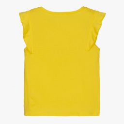 Billieblush-Girls Yellow Sleeveless Top | Childrensalon Outlet