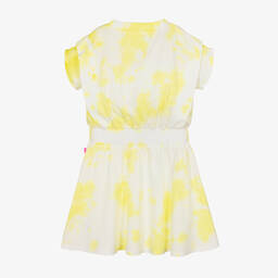 Billieblush-Желтое хлопковое платье с эффектом тай-дай | Childrensalon Outlet
