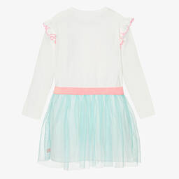 Billieblush-Ivory & Green Tulle Dress | Childrensalon Outlet