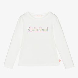 Billieblush-توب قطن لون عاجي للبنات | Childrensalon Outlet