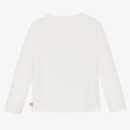 Billieblush-Ivory & Pink Bunny Sequin Top | Childrensalon Outlet