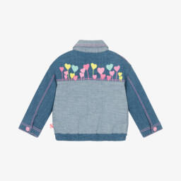 Billieblush-Little Girls Embellished Denim Coat | Childrensalon Outlet