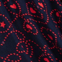 Billieblush-Navy Blue & Red Viscose Dress | Childrensalon Outlet