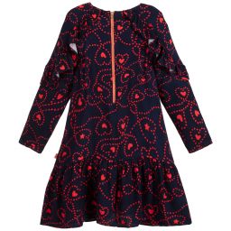 Billieblush-Navy Blue & Red Viscose Dress | Childrensalon Outlet
