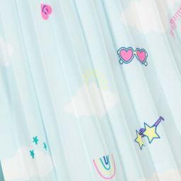 Billieblush-Pale Blue Cloud Satin Shorts | Childrensalon Outlet