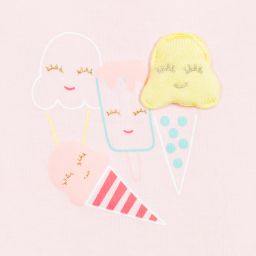 Billieblush-Pink Cotton Ice Cream T-Shirt | Childrensalon Outlet