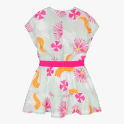 Billieblush-Pink & Green Viscose Dress | Childrensalon Outlet