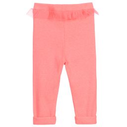 Billieblush-Розовые легинсы с оборками из тюля | Childrensalon Outlet