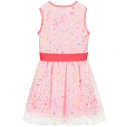 Billieblush-Pink & White Mesh Dress | Childrensalon Outlet