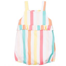 Billieblush-Striped Dungaree Shorts | Childrensalon Outlet