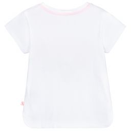 Billieblush-White Cotton Dolphin T-Shirt | Childrensalon Outlet