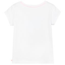Billieblush-White Cotton Dolphin T-Shirt | Childrensalon Outlet