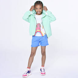 Billieblush-White Cotton Unicorn Logo T-Shirt | Childrensalon Outlet