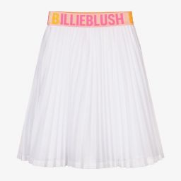 Billieblush-White Glitter Pleated Skirt | Childrensalon Outlet