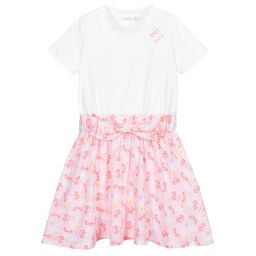Billieblush-White & Pink Sunglasses Dress | Childrensalon Outlet