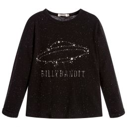 Billybandit-Black & White Space T-Shirt | Childrensalon Outlet