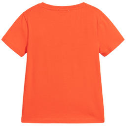 بيلي باندت-تيشيرت قطن لون برتقالي للأولاد | Childrensalon Outlet