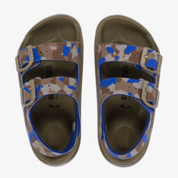 Birkenstock-Boys Camouflage Dual Strap Sandals | Childrensalon Outlet